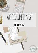 Grade 12 Accounting Paper 1 and Paper 2 Summary and Notes
