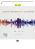 Intermediate Financial Management 13th Edition by Eugene F. Brigham & Phillip R. Daves - Complete Elaborated and Latest Test Bank. ALL Chapters(1-17)Included and updated for 2023