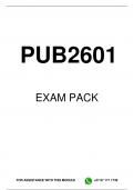 PUB2601 EXAM PACK 2023