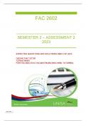 FAC2602 ASSESSMENT 2 SEM 2  OF 2023 EXPECTED QUESTIONS AND ANSWERS