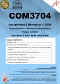 COM3704 Assignment 1 (COMPLETE ANSWERS) Semester 1 2024 - DUE 2 April 2024