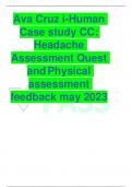 Ava Cruz i-Human Case study CC: Headache Assessment Quest and Physical assessment feedback may 2023