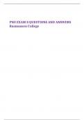 PN3 EXAM 3 QUESTIONS AND ANSWERS Rasmussen College