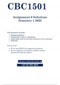 CBC1501 - ASSIGNMENT 6 SOLUTIONS (SEMESTER 01 - 2023)