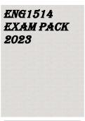 ENG1514 EXAM PACK 2023