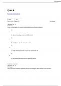 BIOL 180 QUIZ 6 WITH QUESTIONS AND ANSWERS 