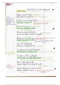 Annotation of October Dawn by Ted Hughes
