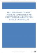 Test Bank For Pediatric Physical Examination An Illustrated Handbook 3rd Edition 2024 latest  update by  Duderstadt, graded A+