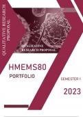 HMEMS80 PORTFOLIO SOLUTIONS ( SEMESTER 1 --2023)