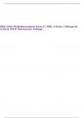 NUR 2392 Multidimensional Care II / MDC 2 Exam 1 Blueprint (Latest 2023) Rasmussen College