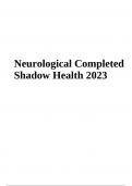 Neurological Completed Shadow Health 2023
