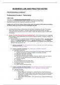 Full combined notes for LPC Business Law and Practice. Exam questions and answers. Lecture, Tutorial and Workshop notes