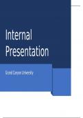 HCI 670 Topic 8 Assignment: Benchmark Internal Presentation