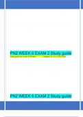 PN2 WEEK 6 EXAM 2 Study guide  Study guide for Exam #2 Week 6              Chapters 33, 34, 35,36,39,40