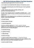 NR 706 Psychotherapy Midterm Test Bank Questions