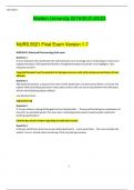 NURS 6521 Final Exam Version 1-7 2021-2023