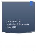 Capstone ATI RN Leadership & Community Exam 2023