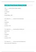 CSI 104 Final Exam Study Guide | 260 Questions with 100% Correct Answers | Verified | 74 Pages