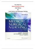 Test Bank For Medical-Surgical Nursing: Assessment and Management of Clinical Problems  10th Edition By Lewis, Bucher, Heitkemper, Harding | Chapter 1 – 68, Latest Edition|