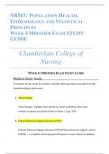 Study Guide  Week 4 Midterms for  NR 503 / NR503 (NR503)  Population-Based Nursing, Second Edition