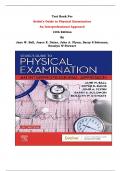Test Bank For Seidel's Guide to Physical Examination  An Interprofessional Approach 10th Edition By Jane W. Ball, Joyce E. Dains, John A. Flynn, Barry S Solomon, Rosalyn W Stewart | Chapter 1 – 26, Latest Edition|