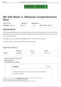 NR 509 Week 3 Midweek Comprehension Quiz