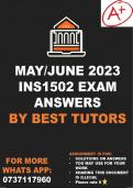 INS1502 MAY/JUNE EXAM ANSWERS 2023