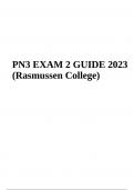 NUR PN3 EXAM 2 GUIDE 2023 (Rasmussen College)