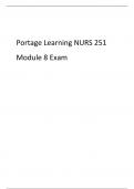 Portage Learning NURS 251 Module 8 Exam