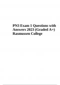 PN3 Final Exam 1 Questions with Answers 2023 (Graded 100%)