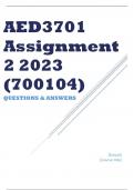 AED3701 Assignment 2 2023