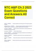 NTC A&P Ch.3 2023 Exam Questions and Answers All Correct 