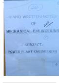 Class notes GATE MECHANICAL  Power Plant Engineering