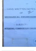 Class notes GATE MECHANICAL  Internal Combustion Engines
