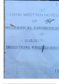 Class notes GATE MECHANICAL  Industrial Engineering And Management