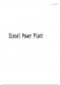 Presentation Diesel power plant-Essentials and Fundamentals