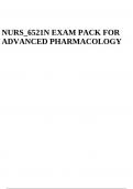NURS_6521N Exam Pack For Advanced Pharmacology