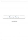 (14e druk) Samenvatting Principles of Corporate Finance ISE -  Corporate Finance