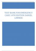 Test Bank for Emergency Care 14th Edition Daniel Limmer