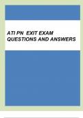 ATI PN EXIT EXAM QUESTIONS AND ANSWERS 2023