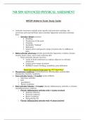 Midterm Exam Study Guide - NR509 / NR 509 (Latest 2023 / 2024) : Advanced Physical Assessment - Chamberlain