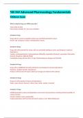 NR 565 Advanced Pharmacology Fundamentals Midterm Exam 