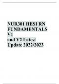 HESI RN FUNDAMENTALS V1 and V2 Latest Update 2023/2024