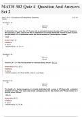 MATH 302 Quiz 4 – Question And Answers Set 2