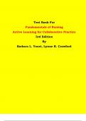 Test Bank - Fundamentals of Nursing Active Learning for Collaborative Practice 3rd Edition By Barbara L. Yoost, Lynne R. Crawford | Chapter 1 – 42, Latest Edition|