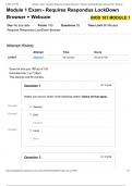 BIOD 101 MODULE 1 portage learning EXAM - Requires Respondus LockDown Browser + Webcam