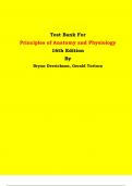 Test Bank - Principles of Anatomy and Physiology  16th Edition By Gerald Tortora, Bryan Derrickson  | All Chapters, Latest Edition|
