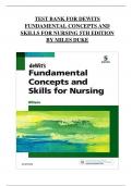 TEST BANK FOR DEWITS FUNDAMENTAL CONCEPTS AND SKILLS FOR NURSING 5TH EDITION BYMILESDUKE