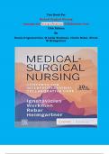 Test Bank - Medical Surgical Nursing  Concepts for Interprofessional Collaborative Care 10th Edition By Donna D Ignatavicius, M Linda Workman, Cherie Rebar, Nicole M Heimgartner | Chapter 1 – 69, Complete Guide 2023|