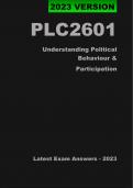 PLC2601 Latest Exam Answers/Elaborations - 2023 (Oct/Nov) - Understanding Political Behaviour & Participation 